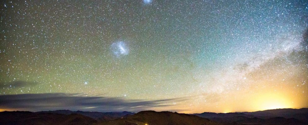 Астрофотография Большого и Малого Магеллановых Облаков