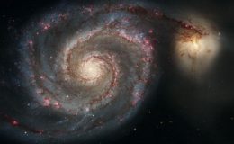 Галактика Водоворот (M51a) и галактика-спутник (M51b)