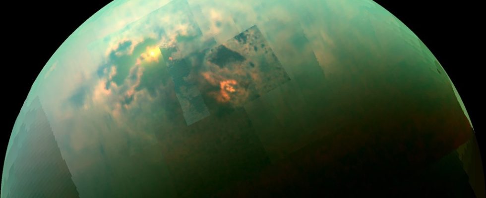 Изображение Титана в близком инфракрасном свете