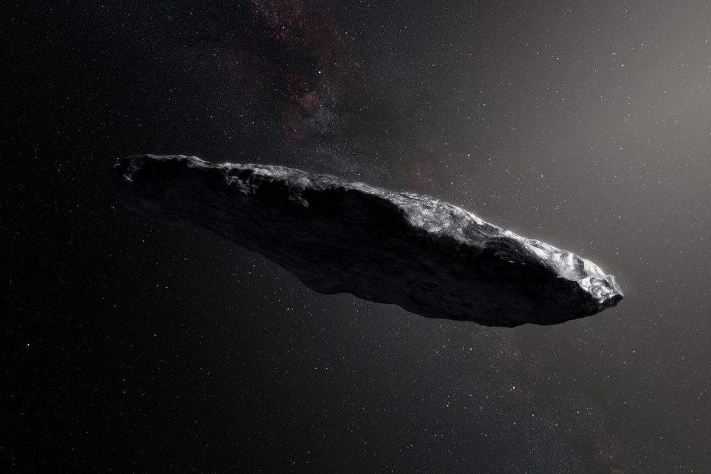 400 метровый астероид Оумуамуа
