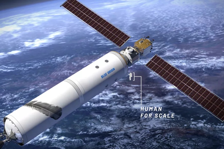 жилой модуль на низкой околоземной орбите по версии Blue Origin