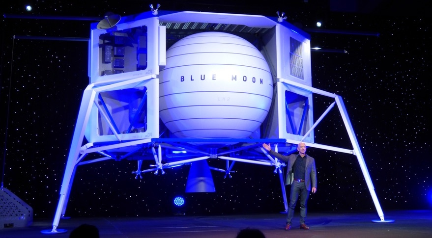 лунный спускаемый аппарат Blue Moon разработки компании Blue Origin